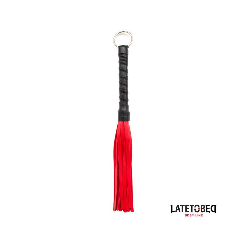 Flogger Mini Rojo y Negro 28cm