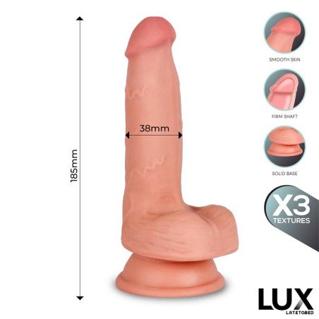 Hans Dildo Triple Densidad con Testiculos 72