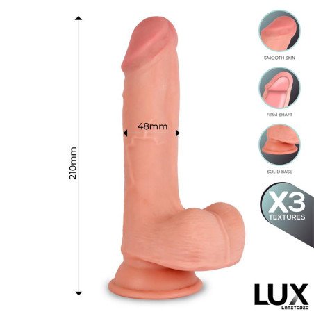 Max Dildo Triple Densidad con Testiculos 82
