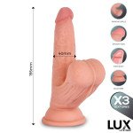Lars Dildo Triple Densidad con Testiculos Oscilantes 76