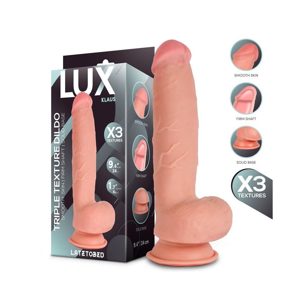 Klaus Dildo Triple Densidad con Testiculos 94
