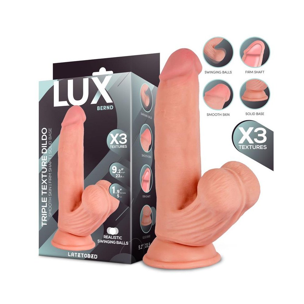 Bernd Dildo Triple Densidad con Testiculos Oscilantes 92