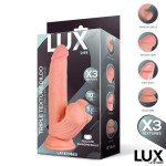 Dirk Dildo Triple Densidad con Testiculos Oscilantes 10