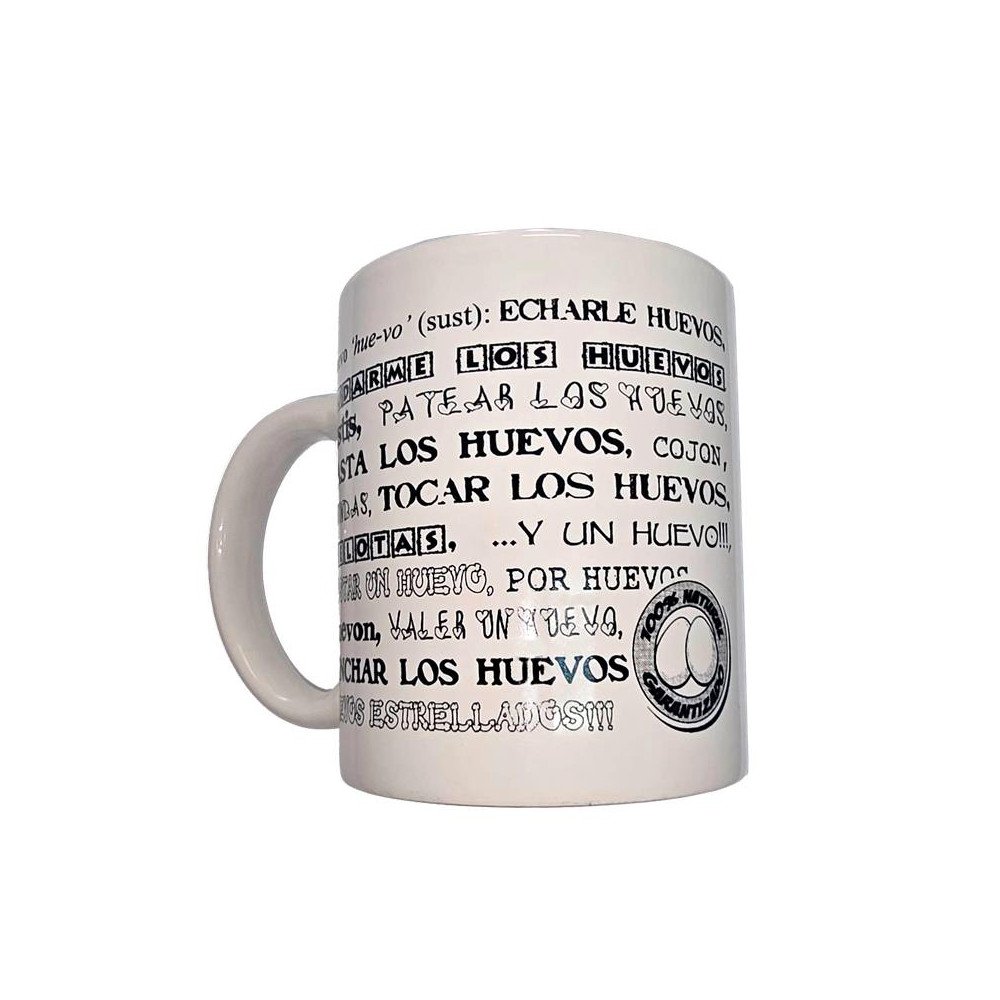 Taza Mug Sinonimos Huevos 370ml