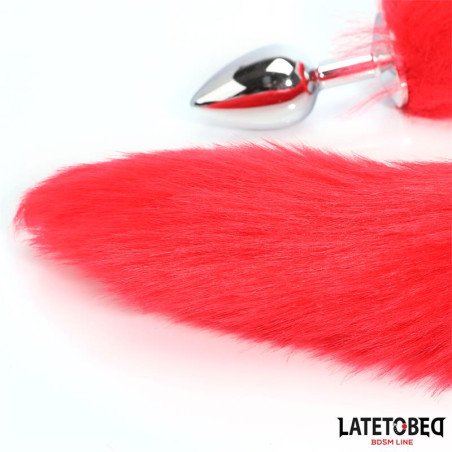 Plug Anal con Cola Rojo 40 cm