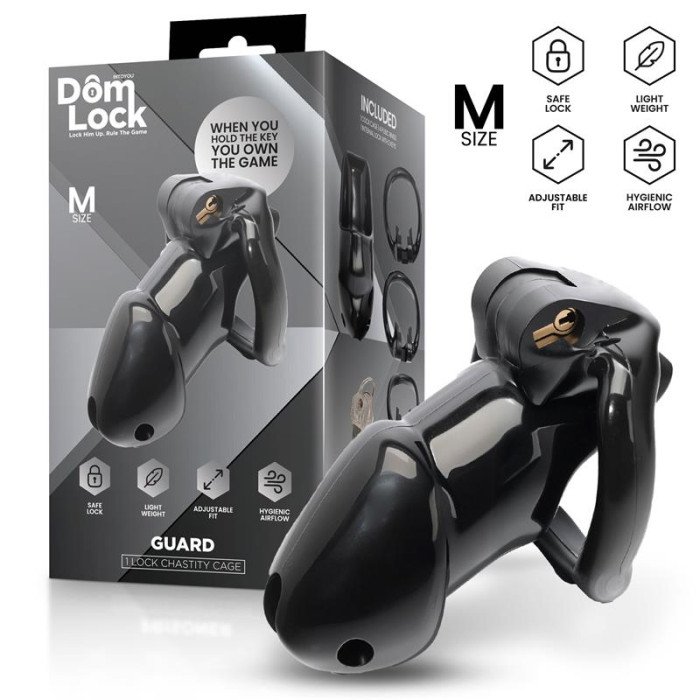 Guard Jaula para el Pene con Candado Interno Talla M