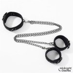 Collar con Esposas para Tobillos con Cadena