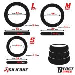 Set de 3 Anillos para el Pene Silicona S M y L
