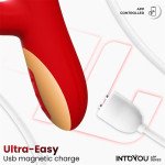 Ascen Vibrador con Thrusting y Waving y APP USB Magnetico