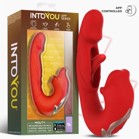 Mouty Vibrador Funcion Mordisqueo y Flipping con App