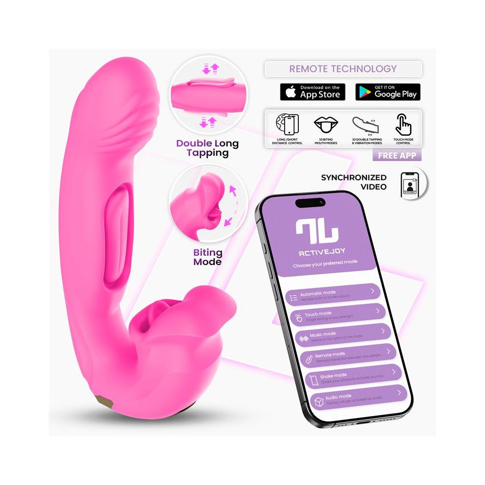 Bimby Vibrador con Mordisqueo y Lengua Doble Tapping con APP