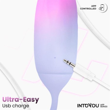 Huevo Silicona Doble Capa con APP Rosa Azul