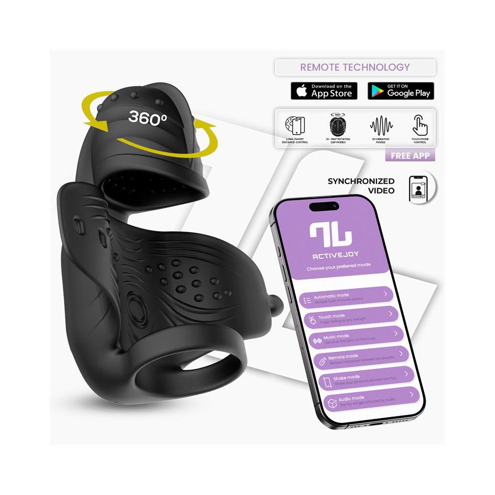 Zonte Masturbador con Rotacion y Vibracion con App