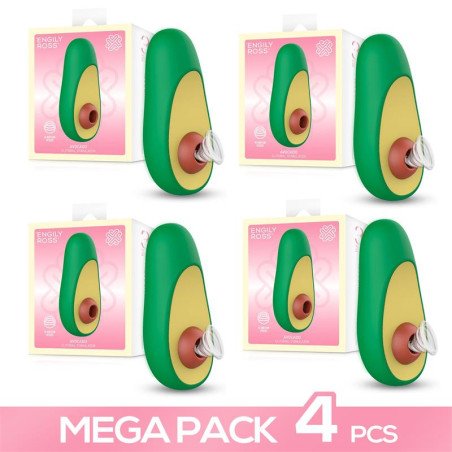 Pack de 4 Avocado Estimulador de Clitoris con Succion