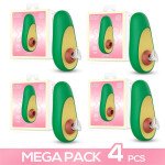 Pack de 4 Avocado Estimulador de Clitoris con Succion