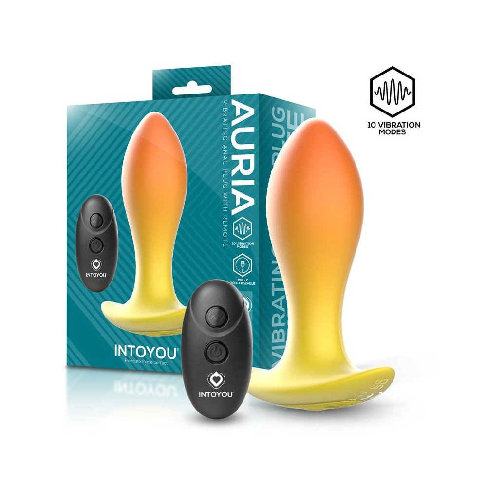 Auria Plug Anal con Vibracion y Control Remoto USB C