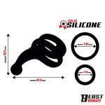 Anillo Doble Silicona Solida 50 40 mm