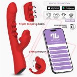Trixy Vibrador con Tapping y Biting con App