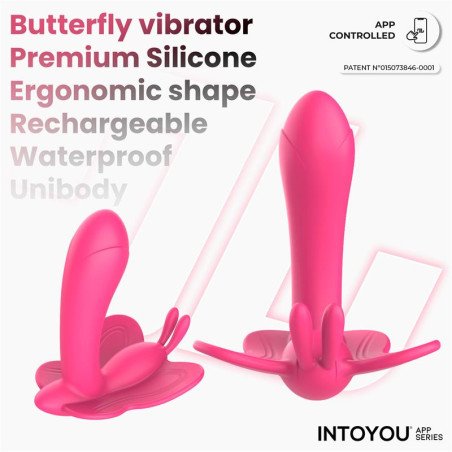 Wingy Estimulador Mariposa con APP Peach Red