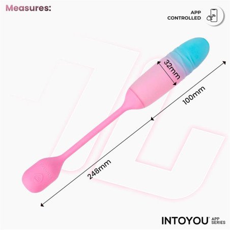 NexEgg Motion Huevo Vibrador con Thrusting App Rosa Turquesa