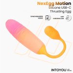 NexEgg Motion Huevo Vibrador con Thrusting App Naranja Rosa