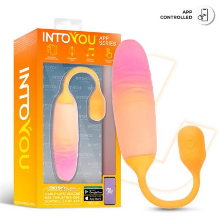 NexEgg Motion Huevo Vibrador con Thrusting App Naranja Rosa