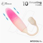 NexEgg Motion Huevo Vibrador con Thrusting App Beige Rosa