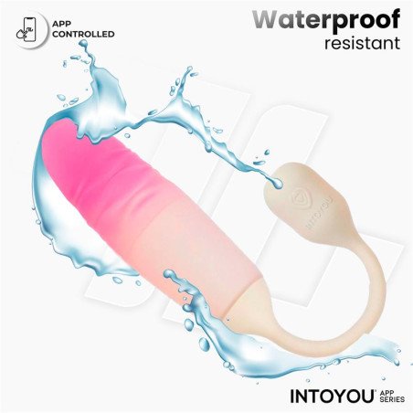 NexEgg Motion Huevo Vibrador con Thrusting App Beige Rosa