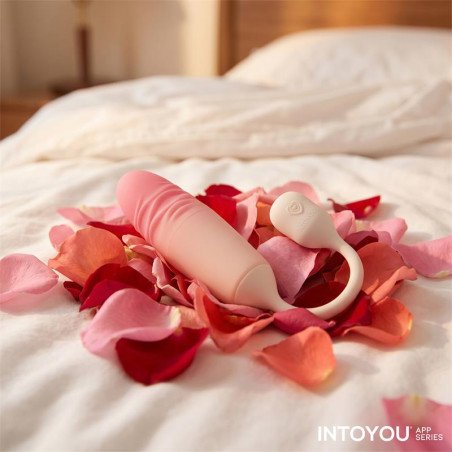 NexEgg Motion Huevo Vibrador con Thrusting App Beige Rosa