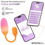 NexEgg Huevo Vibrador Silicona Doble Capa App Naranja Rosa