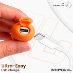 NexEgg Huevo Vibrador Silicona Doble Capa App Naranja Rosa