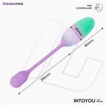 NexEgg Huevo Vibrador Silicona Doble capa con App Lila Pistacho
