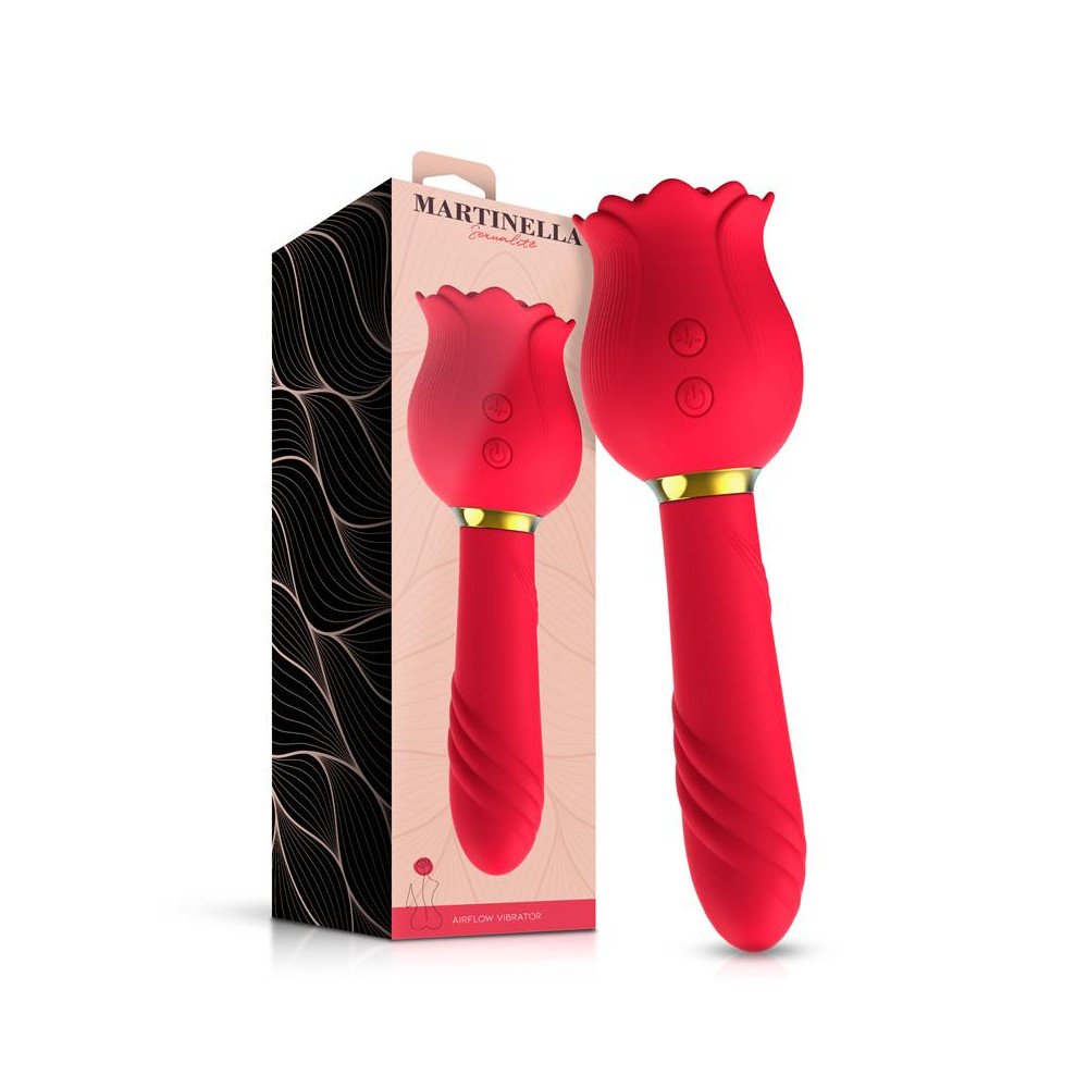 Rosa con Succion y Vibrador 2 en 1