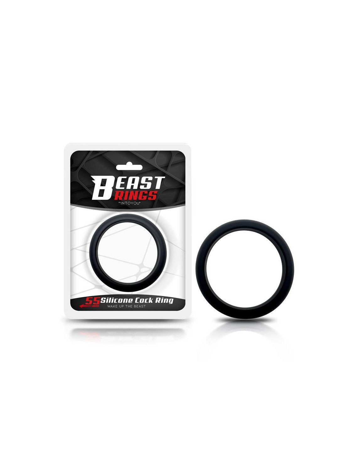 Anillo para el Pene Silicona Solida 55 cm Negro