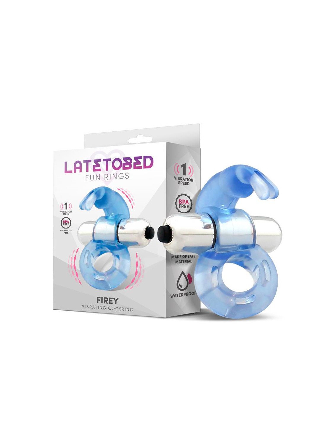 Firey Anillo Vibrador con Conejito Azul
