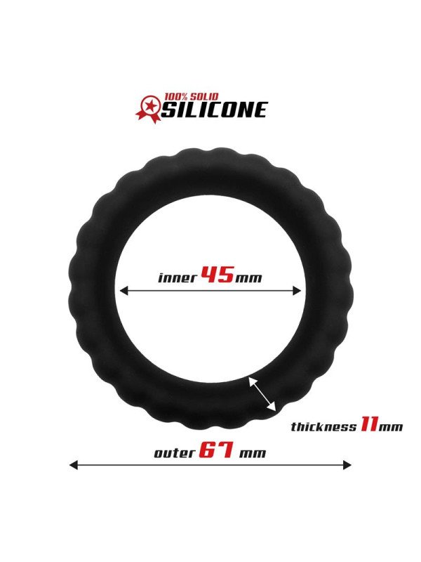 Anillo para el Pene Silicona Solida 45 cm