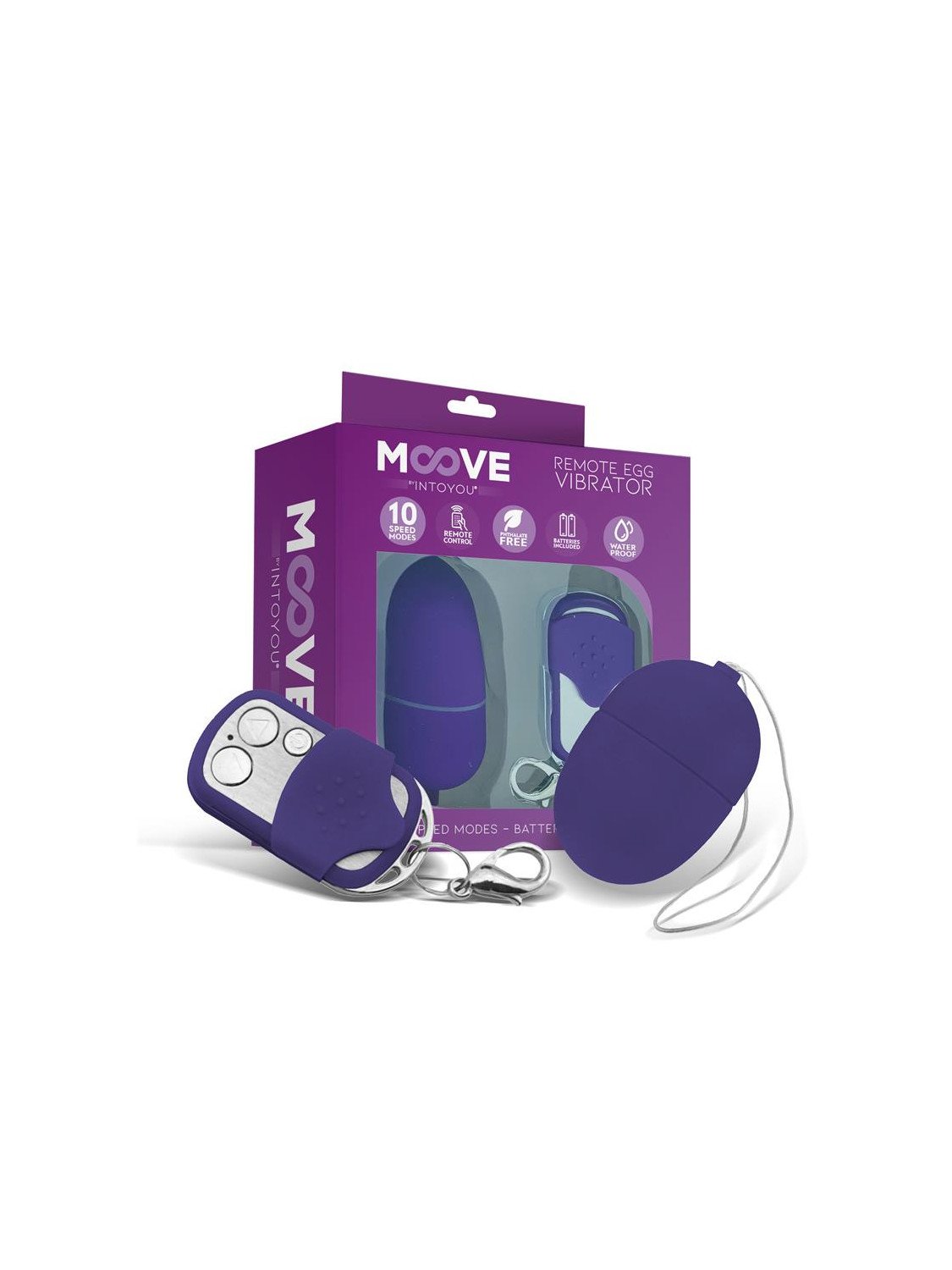 Huevo Vibrador con Control Remoto Mini Purpura