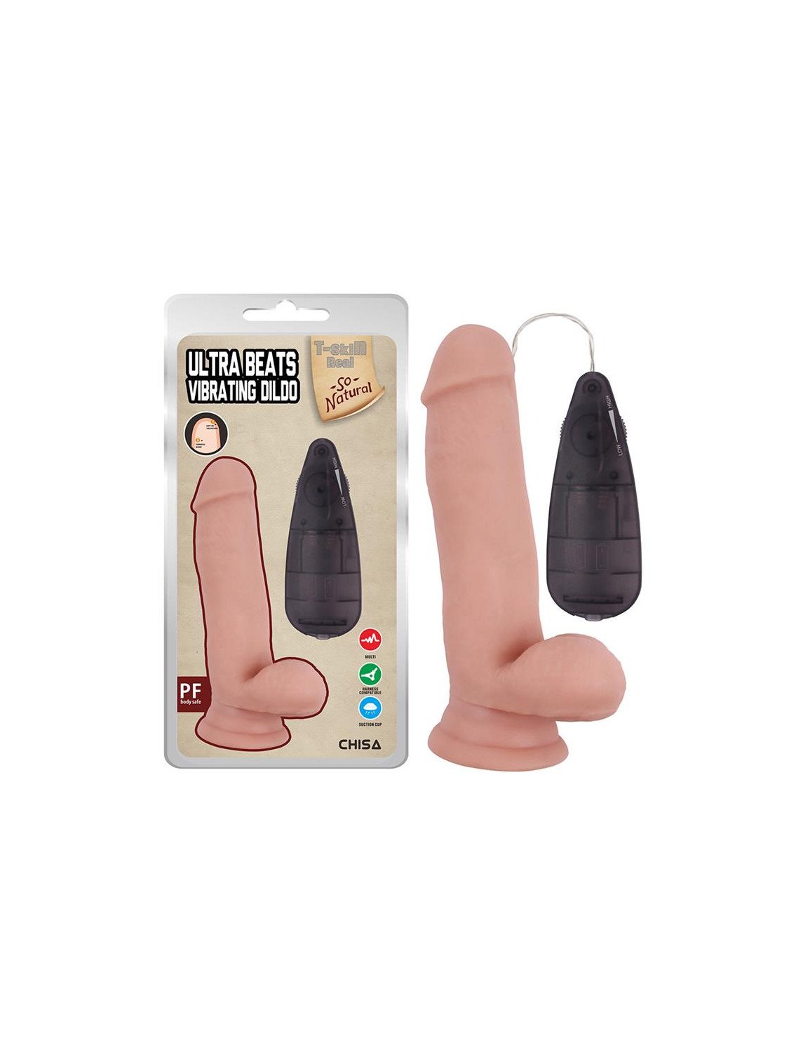 Dildo Vibrador Realista Ultra Beats 68