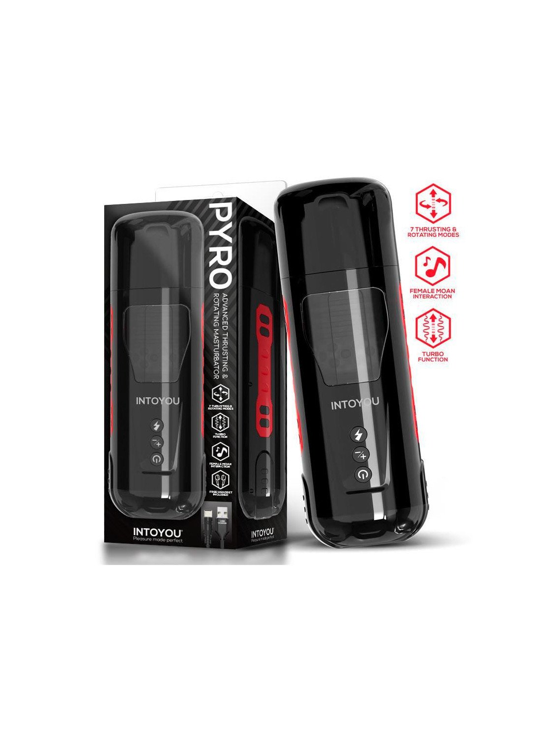 Pyro Masturbador Advanced con Thrusting Rotacion y Gemidos