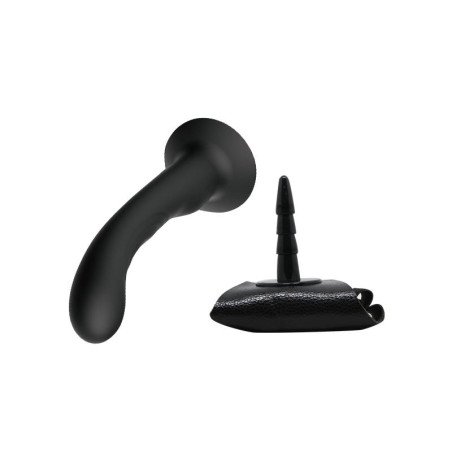 Arnes con Dildo de Silicona Negro