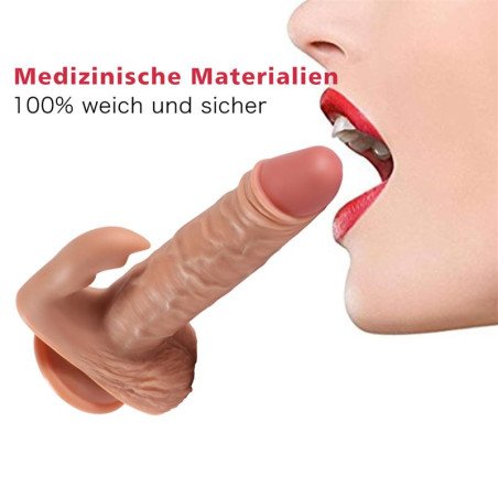 Austin Dildo con 10 Modos de Vibracion y Estimulador de Clitoris