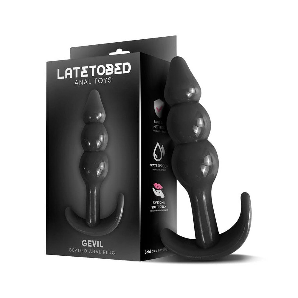 Gevil Plug Anal en Ancla Negro