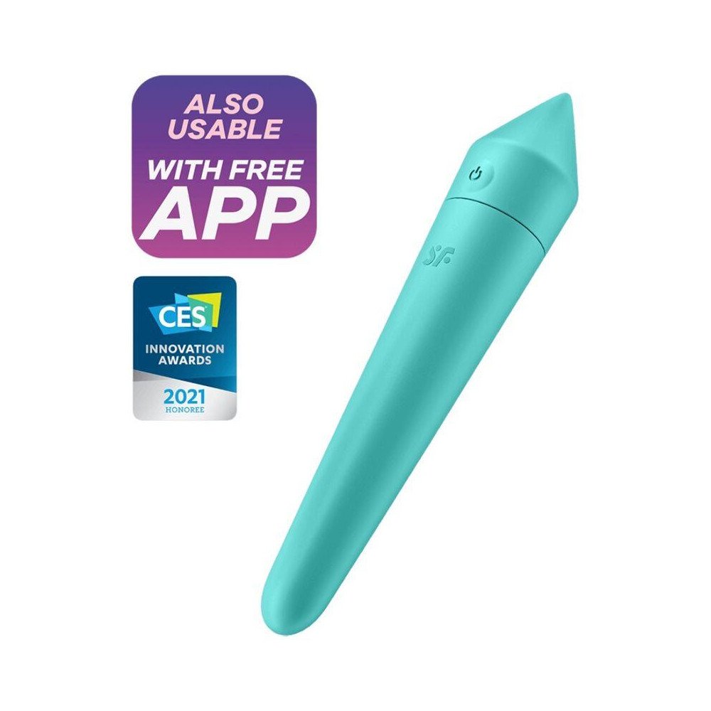 Ultra Power Bullet 8 Bala Vibradora con APP Turquoise