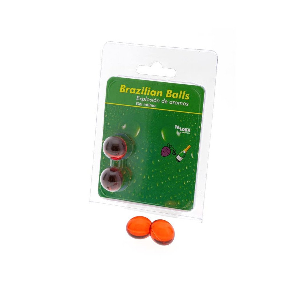 Set 2 Brazilian Balls Explosion de Fresa y Champan