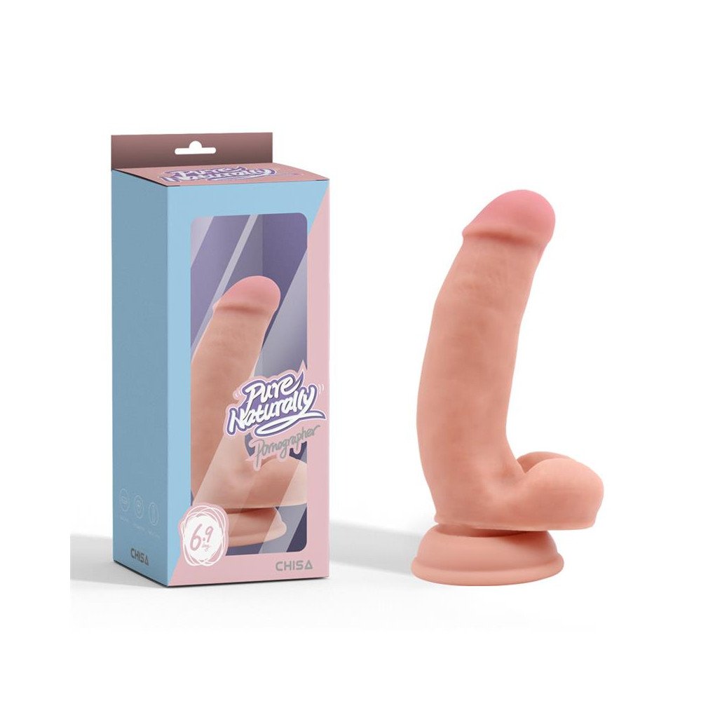 Pornographer Dildo Realista Silicona Liquida Dual Density 176 cm