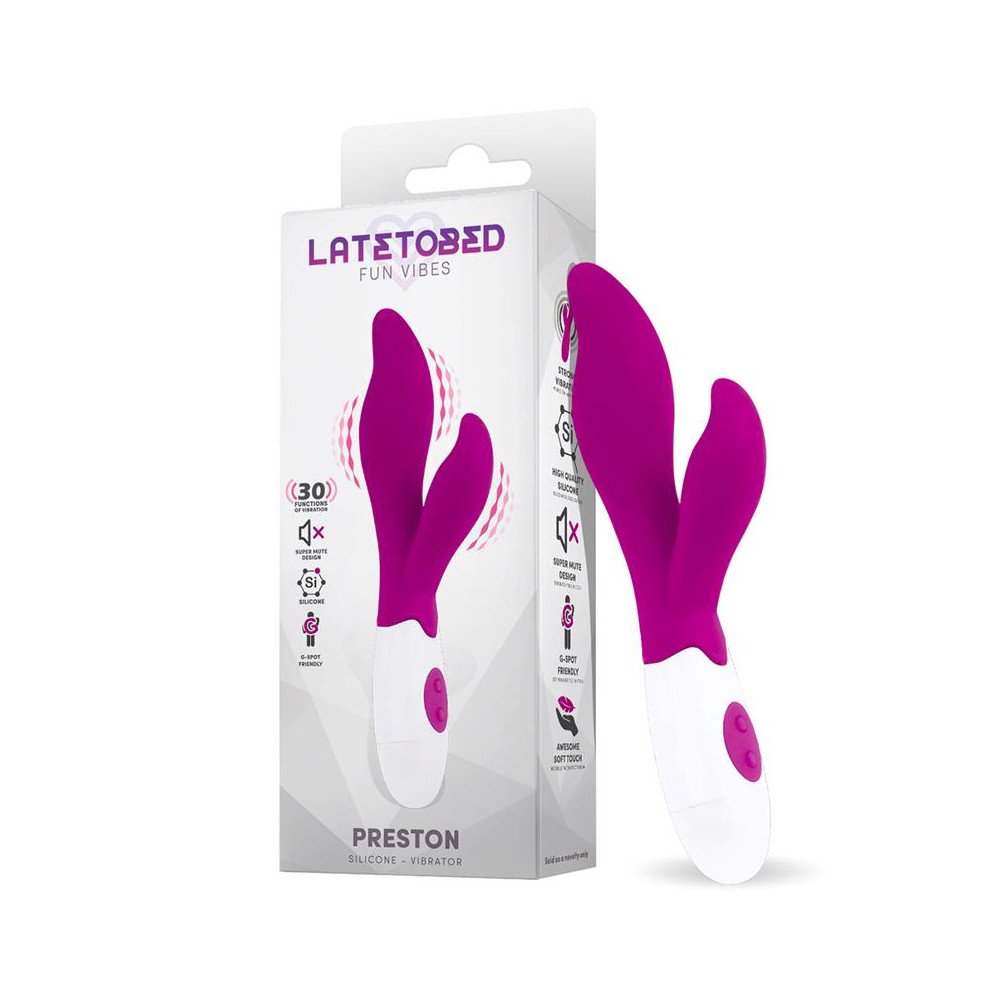 Preston Vibrador con Estimulador Silicona