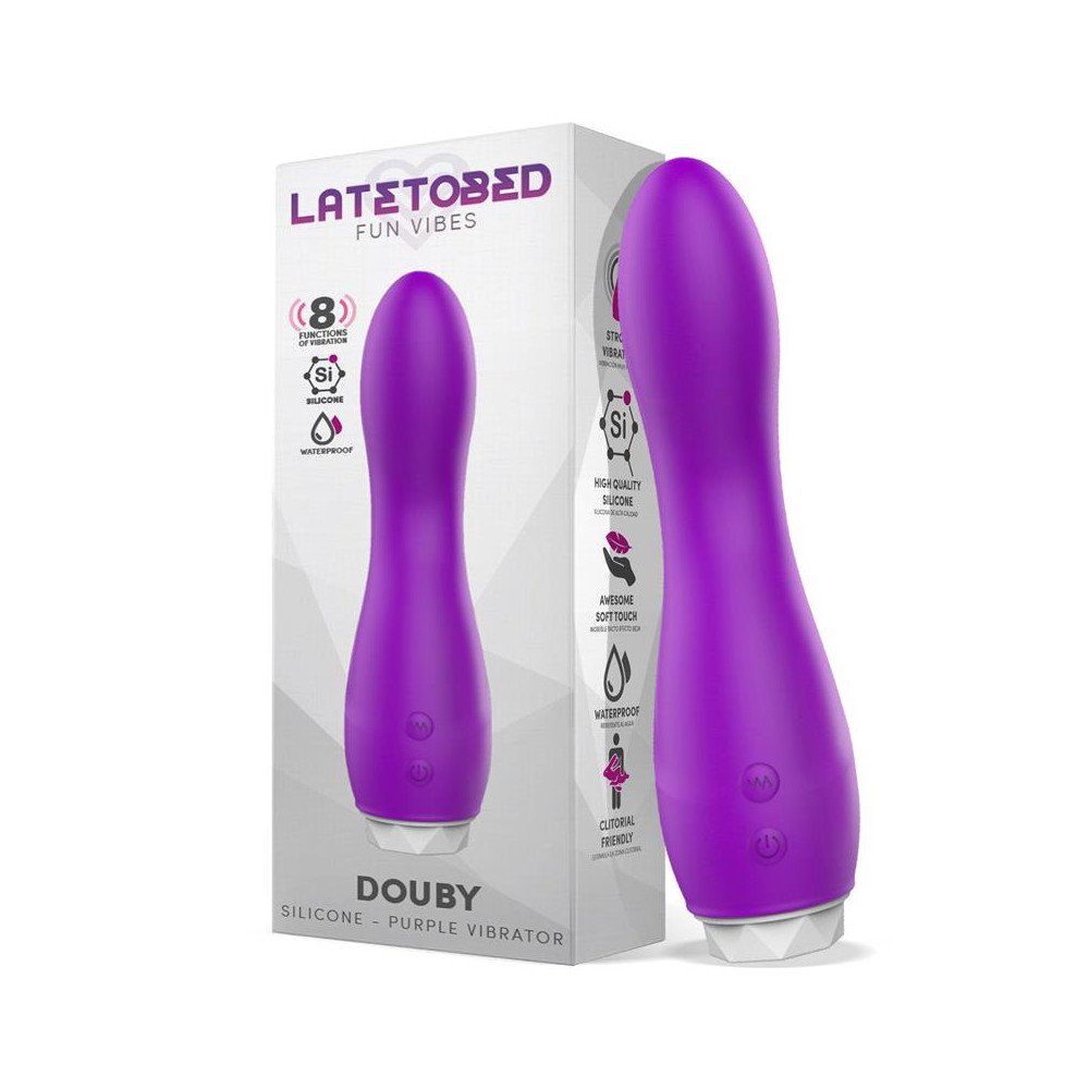 Douby Vibrador Silicona Purpura