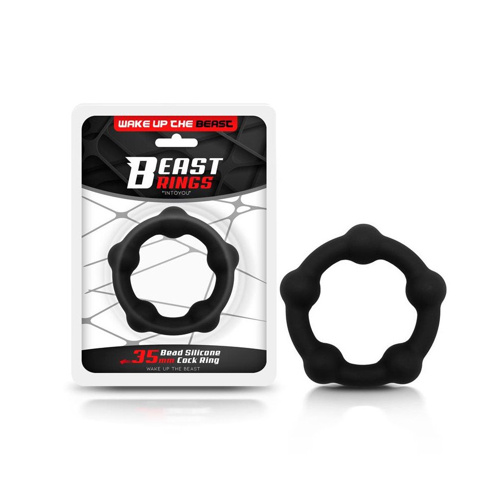Anillo para el Pene Silicona Solida 35 cm Negro