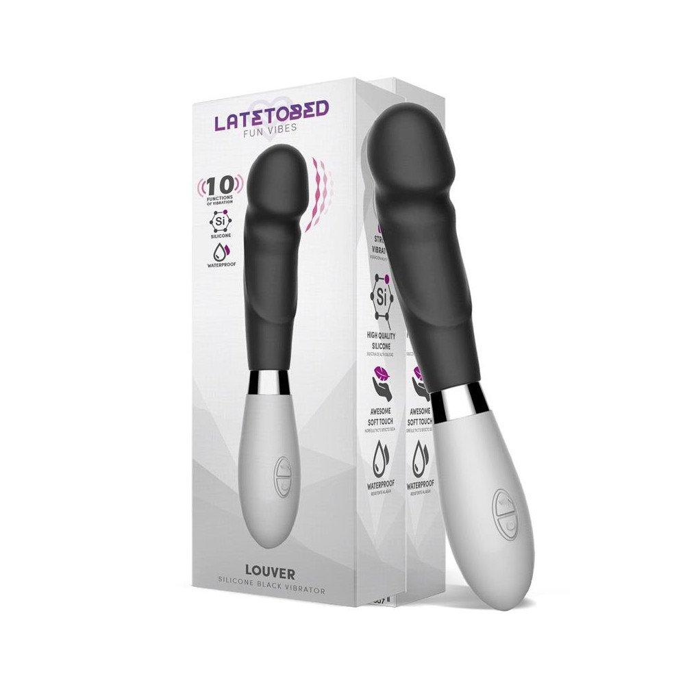 Louver Vibrador Silicona Negro