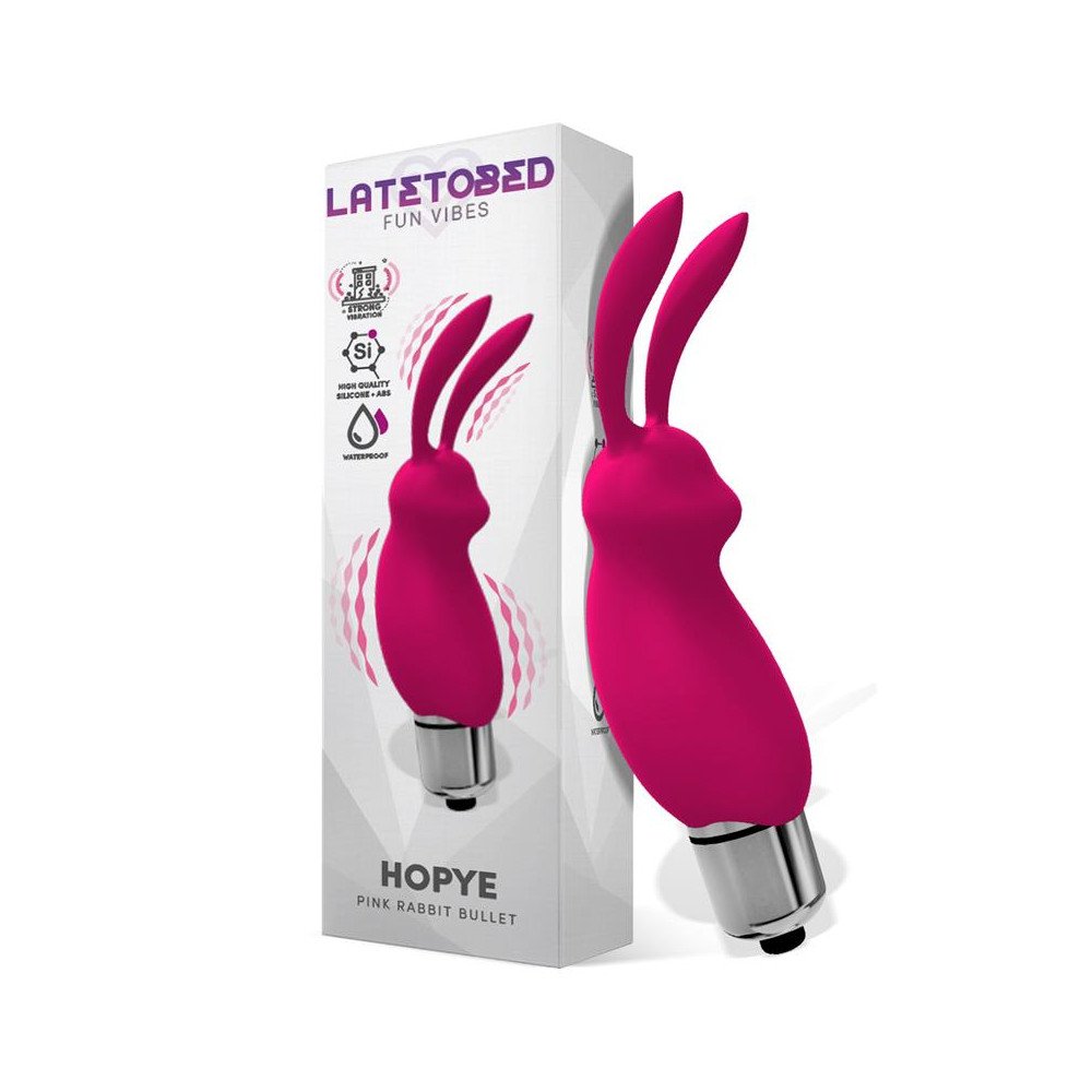 Hopye Bala Vibradora Conejito Silicona Rosa